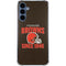 NFL Cleveland Browns Helmet Galaxy A35 5G Clear Case
